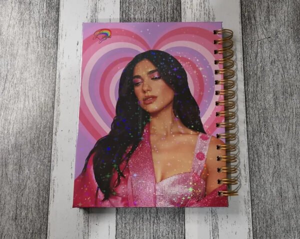 Dua Lipa Cuaderno Holográfico Con Esquelas Agenda Dualipa