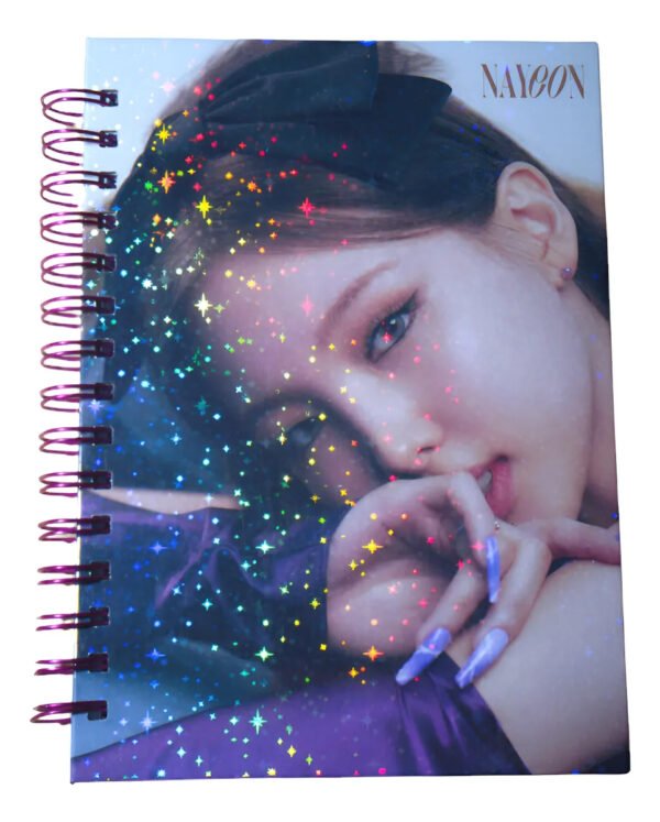 Nayeon Twice Cuaderno Holográfico Con Esquelas Kpop