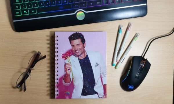 Chayanne Cuaderno Tapas Duras Holográficas Con Esquelas
