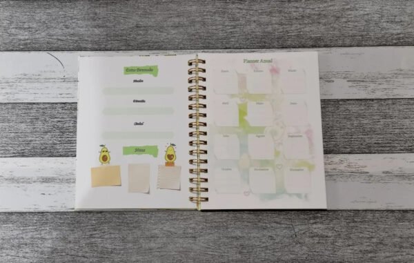 D_NQ_NP_2X_610147-MLC51205582365_082022-F Palta Cuaderno Holográfico Con Esquelas Aguacate Kawaii