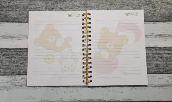 Rilakkuma Cuaderno Holográfico Con Esquelas Osito Kawaii