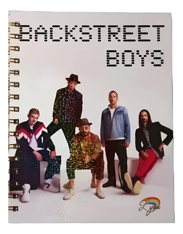 Backstreet Boys Cuaderno Holográfico Hojas Con Esquelas Holográfico