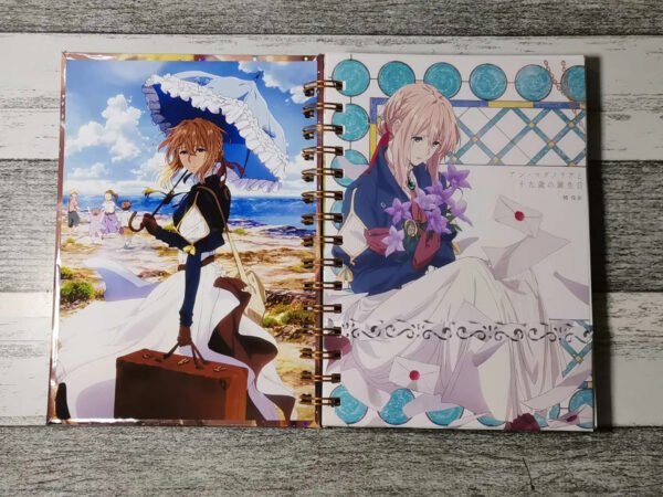 D_NQ_NP_2X_627544-MLC52584339247_112022-F Violet Evergarden Cuaderno Holográfico Con Esquelas Anime