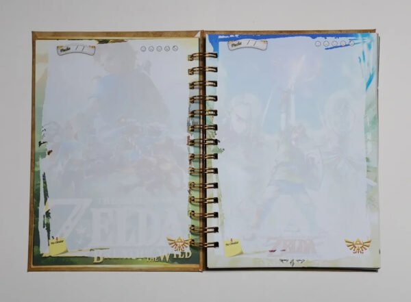 Legend Of Zelda Agenda Tapa Dura Efecto Cuero