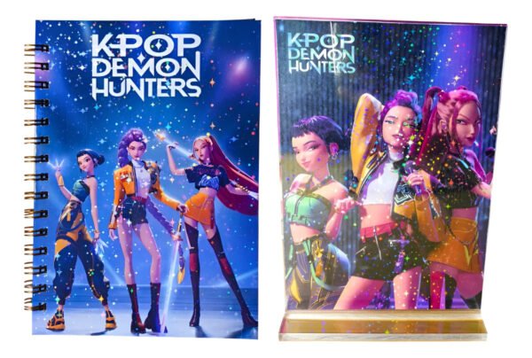 Las Guerreras Kpop Cuaderno Y Poster Acrilico Holografico A5