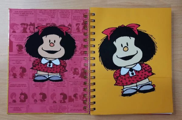 Mafalda Cuaderno Holográfico Con Esquelas Dibujos Animados