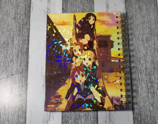 D_NQ_NP_2X_637830-MLC51902730989_102022-F K-on! Cuaderno Holográfico Con Esquelas Anime Yui Mio Ritsu