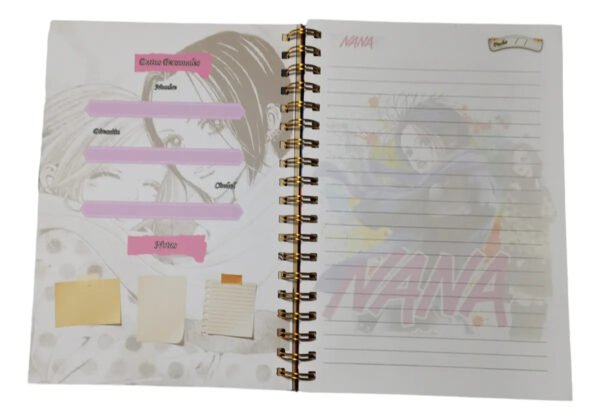 Nana Anime Cuaderno Grande B5 Holografico + Elastico Ai Yazawa