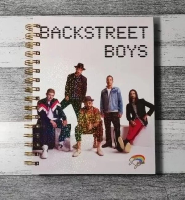 Backstreet Boys Cuaderno Holográfico Hojas Con Esquelas Holográfico