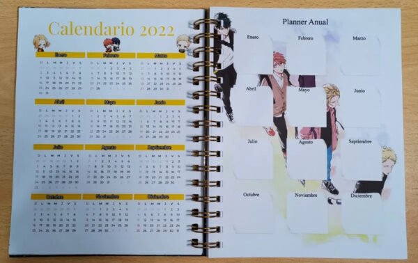 Given Cuaderno Holográfico Con Esquelas Anime