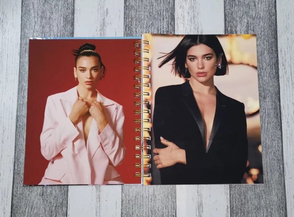 Dua Lipa Cuaderno Holográfico Con Esquelas Agenda Dualipa