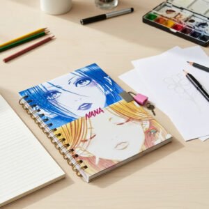 D_NQ_NP_2X_657485-MLC104890872349_012026-F Nana Anime Diario De Vida Holografico Con Candado Y Llaves Holográfico