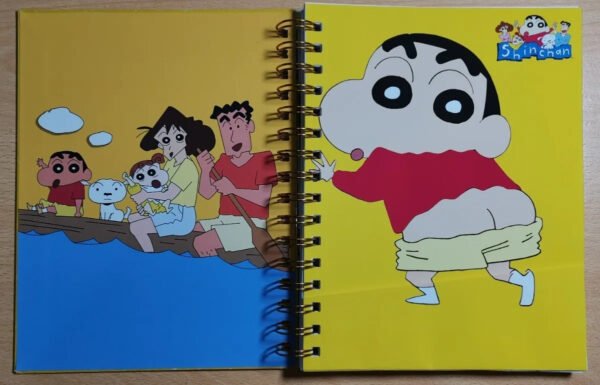 Crayon Shinchan Cuaderno Holográfico Con Esquelas Anime