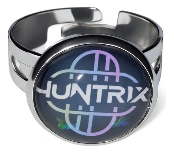 D_NQ_NP_2X_663672-MLC99299132235_112025-F Las Guerreras Kpop Anillo Metalico Ajustable Holografico Negro Ajustable