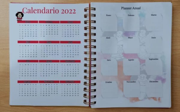 Mafalda Cuaderno Holográfico Con Esquelas Dibujos Animados