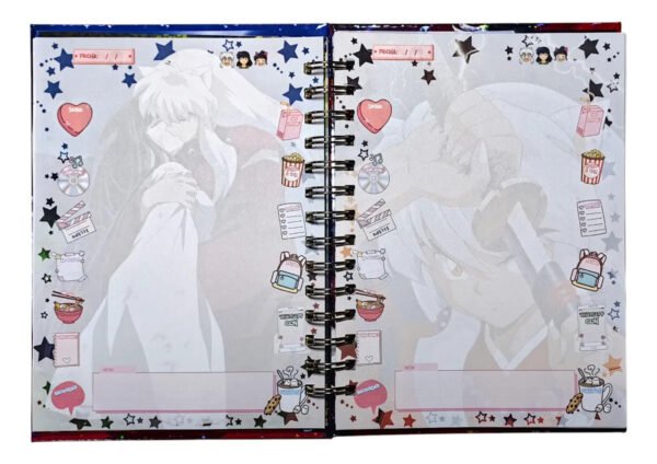 D_NQ_NP_2X_668791-MLC99227803417_112025-F Inuyasha Diario De Vida Holografico Con Candado