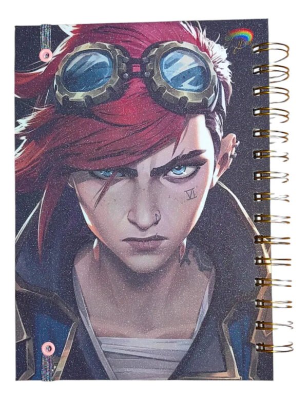 Vi Arcane Agenda Efecto Glitter Violet X Caitlyn Caitvi Jinx