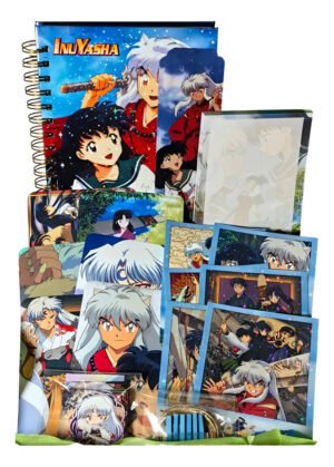 D_NQ_NP_2X_673100-MLC92532487543_092025-F Inuyasha Pack Holografico Cuaderno Anime