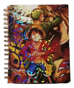 D_NQ_NP_2X_682008-MLC75936883947_042024-F One Piece Cuaderno Holográfico Con Esquelas Anime Luffy Zoro