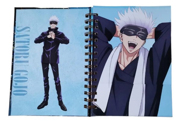 D_NQ_NP_2X_691141-MLC76657956272_062024-F Gojo Satoru Pack Holografico Cuaderno Anime
