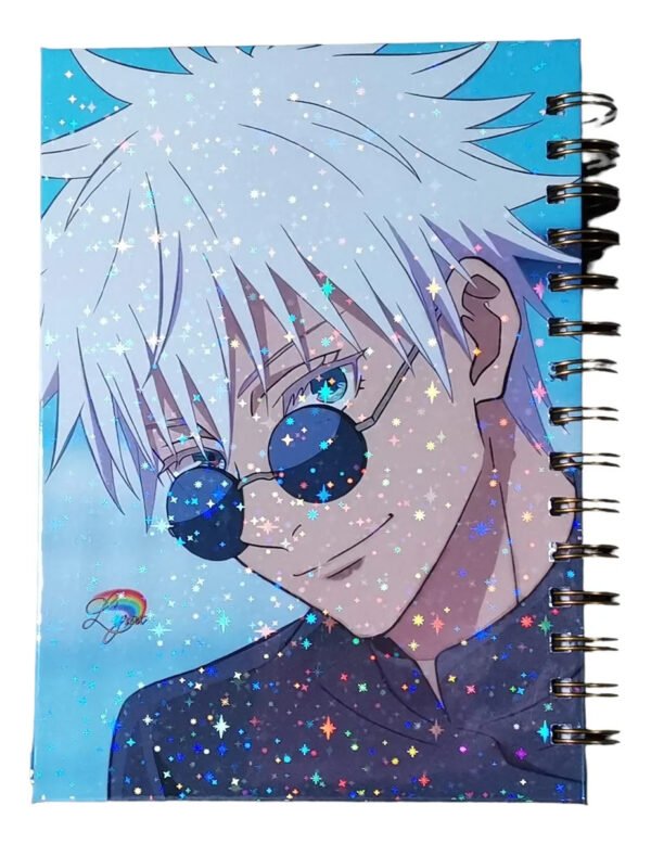 D_NQ_NP_2X_712671-MLC76860227631_062024-F Gojo Satoru Pack Holografico Cuaderno Anime