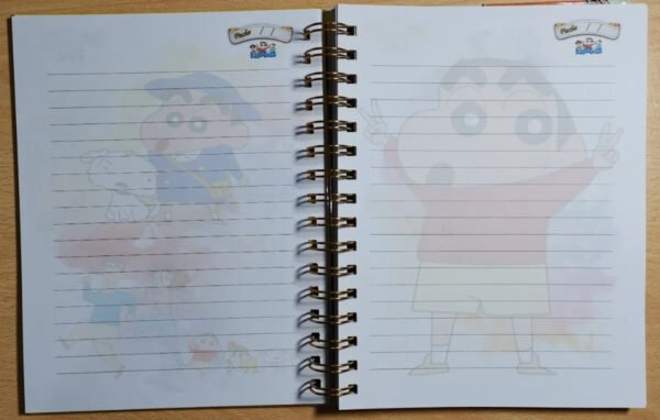 Crayon Shinchan Cuaderno Holográfico Con Esquelas Anime
