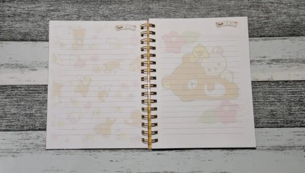 Rilakkuma Cuaderno Holográfico Con Esquelas Osito Kawaii