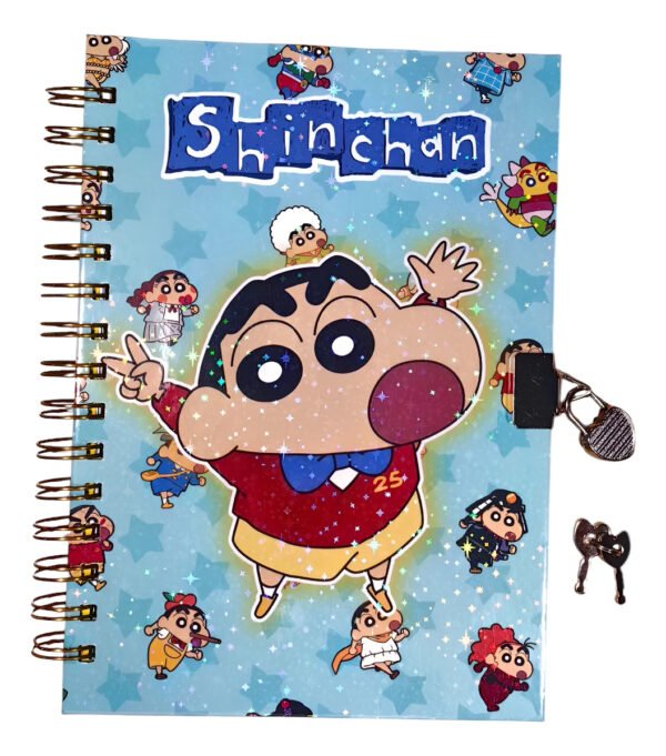 Shinchan Diario De Vida Con Candado Y Llaves