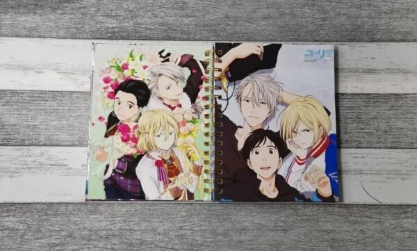 Cuaderno Yuri On Ice Holográfico Con Esquelas Agenda Anime