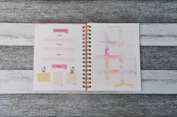 Cuaderno Hello Kitty Holográfico Anime Kawaii