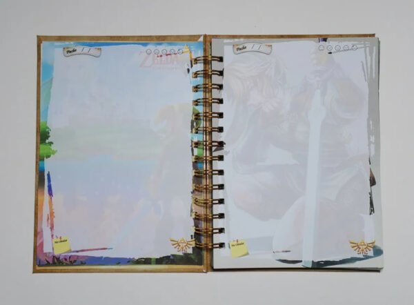 Legend Of Zelda Agenda Tapa Dura Efecto Cuero