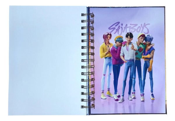 Las Guerreras Kpop Croquera Con Tapas Holograficas + Sticker