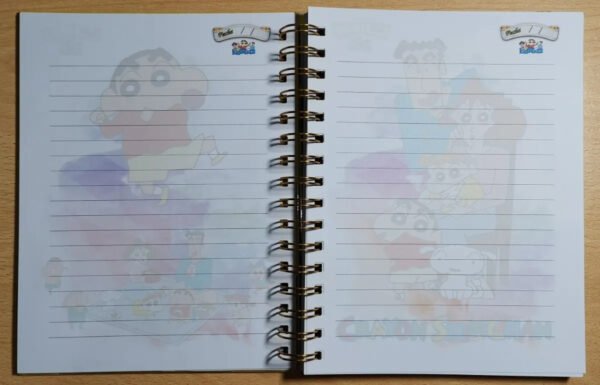 Crayon Shinchan Cuaderno Holográfico Con Esquelas Anime