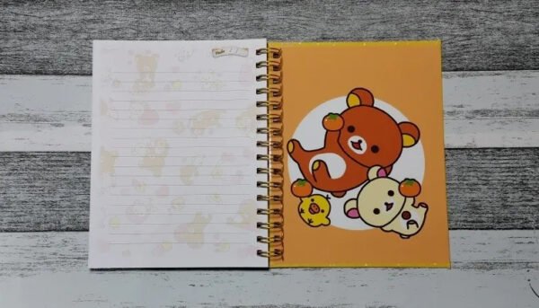 Rilakkuma Cuaderno Holográfico Con Esquelas Osito Kawaii