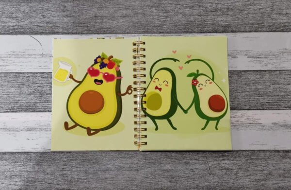 D_NQ_NP_2X_748200-MLC51205518913_082022-F Palta Cuaderno Holográfico Con Esquelas Aguacate Kawaii
