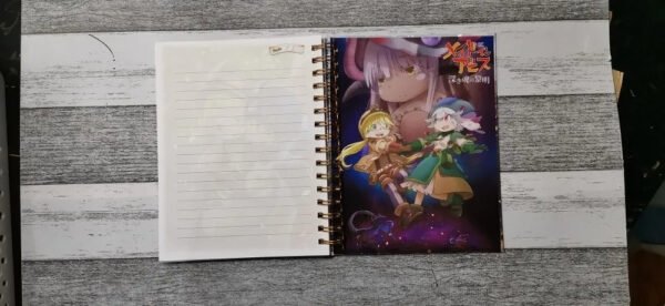 Made In Abyss Cuaderno Holográfico Con Esquelas Anime