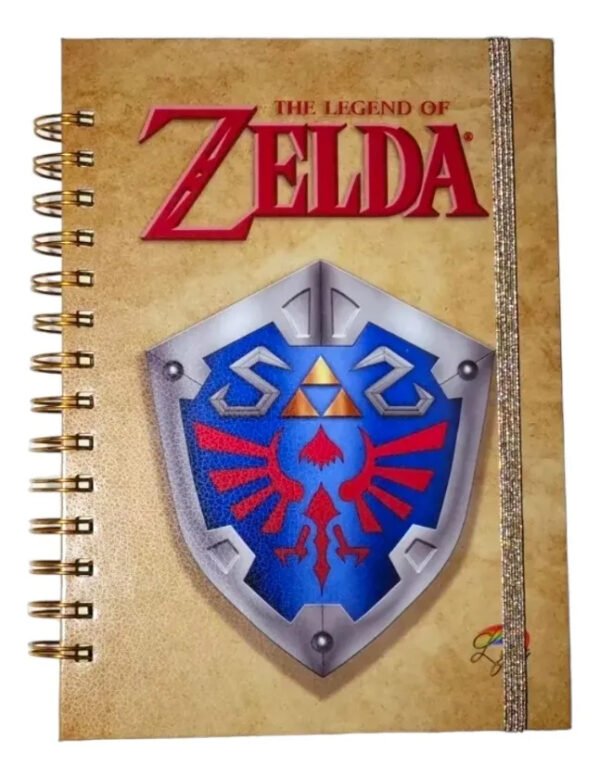 Legend Of Zelda Agenda Tapa Dura Efecto Cuero