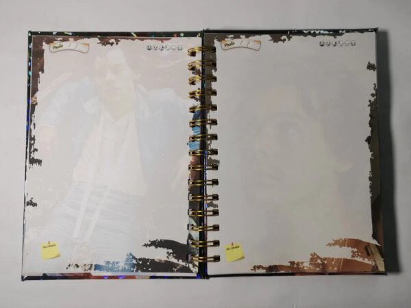 Harry Styles Agenda Holográfica Con Hojas Tipo Esquela