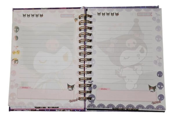 D_NQ_NP_2X_775819-MLC78932382465_092024-F Kuromi Diario De Vida Holografico Con Candado Y Llaves Anime Holográfico