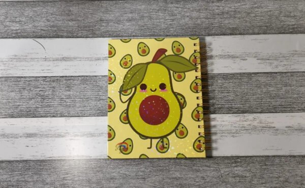 D_NQ_NP_2X_776858-MLC51205586400_082022-F Palta Cuaderno Holográfico Con Esquelas Aguacate Kawaii