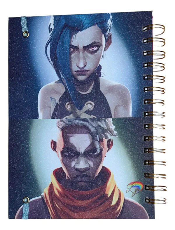 D_NQ_NP_2X_778580-MLC81519835624_012025-F Jinx Agenda Portada Glitter Powder Ekko Arcane