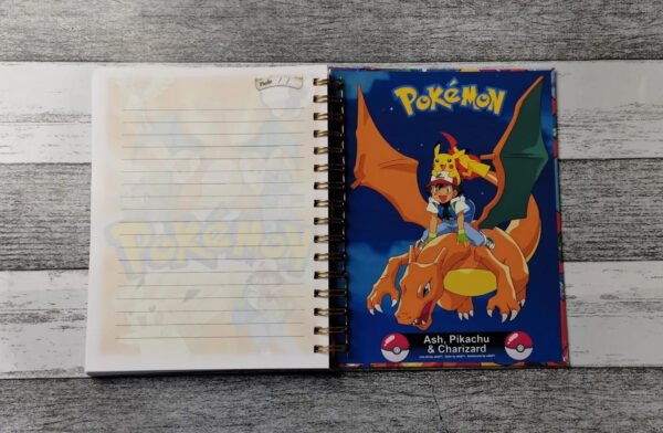 D_NQ_NP_2X_784815-MLC51436439496_092022-F Pokemon Cuaderno Holográfico Anime Kawaii Con Esquelas