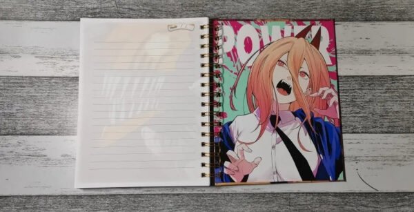 D_NQ_NP_2X_785121-MLC52251944744_112022-F Chainsaw Man Cuaderno Holográfico Con Esquelas Anime