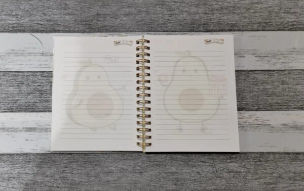 D_NQ_NP_2X_785829-MLC51205600276_082022-F Palta Cuaderno Holográfico Con Esquelas Aguacate Kawaii