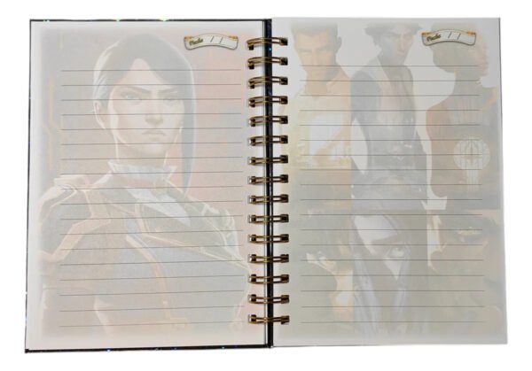 D_NQ_NP_2X_791475-MLC81015158878_122024-F Arcane Cuaderno Holográfico Con Esquelas Leage Of Legends