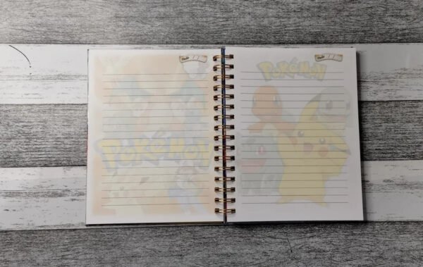 D_NQ_NP_2X_792300-MLC51436342718_092022-F Pokemon Cuaderno Holográfico Anime Kawaii Con Esquelas