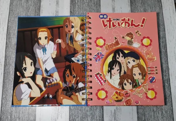 D_NQ_NP_2X_796392-MLC51902952110_102022-F K-on! Cuaderno Holográfico Con Esquelas Anime Yui Mio Ritsu