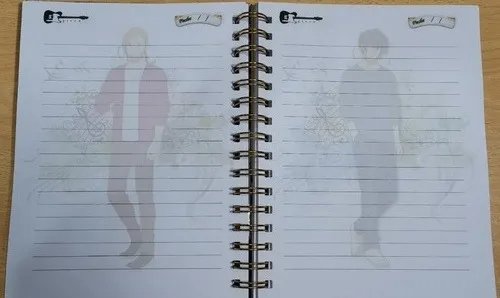 Given Cuaderno Holográfico Con Esquelas Anime