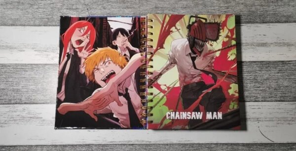D_NQ_NP_2X_813702-MLC52252040504_112022-F Chainsaw Man Cuaderno Holográfico Con Esquelas Anime
