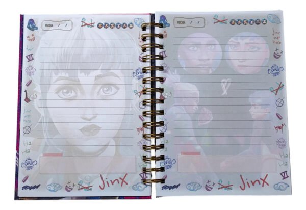 Jinx Arcane Diario De Vida Con Candado
